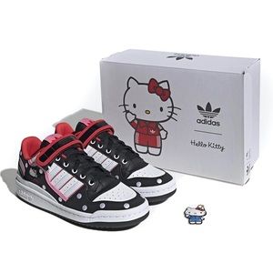 Adidas Hello Kitty Black and Pink Sneakers